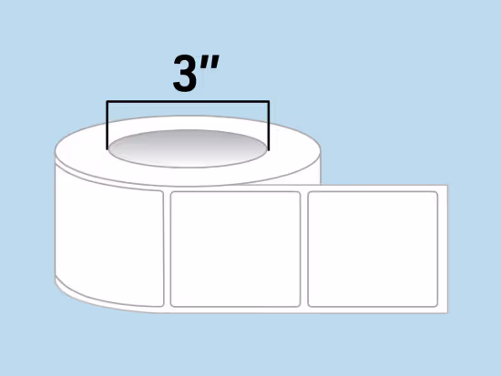 3 Core Roll Labels